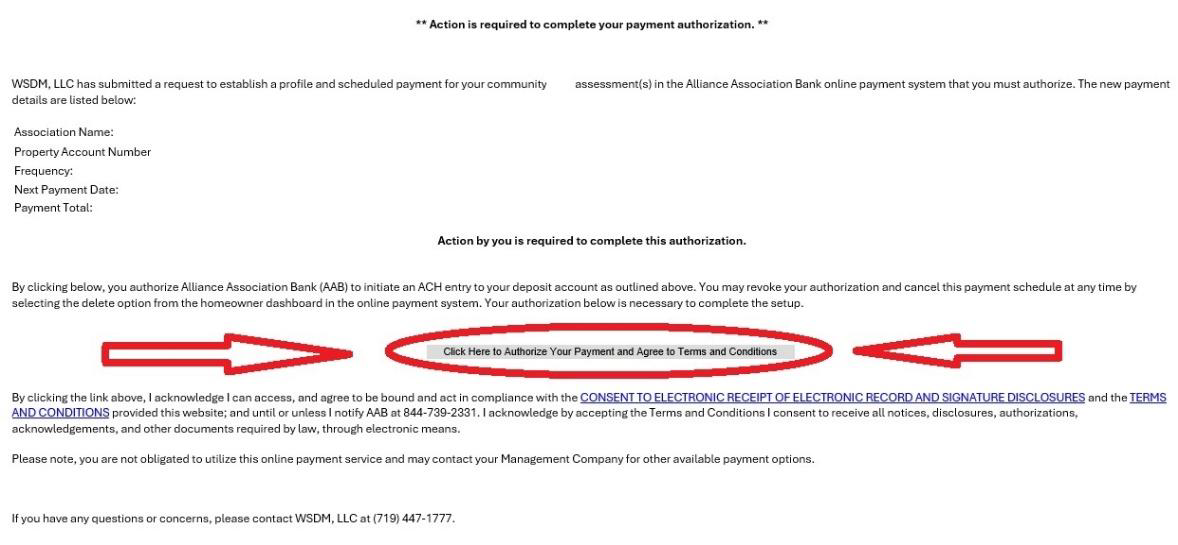 Screen shot of what an email confirmation looks like